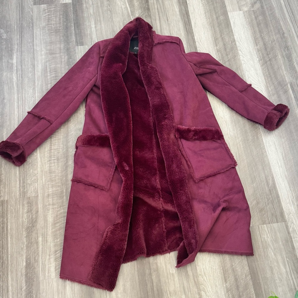 River Island Faux Fur Trench Coat
